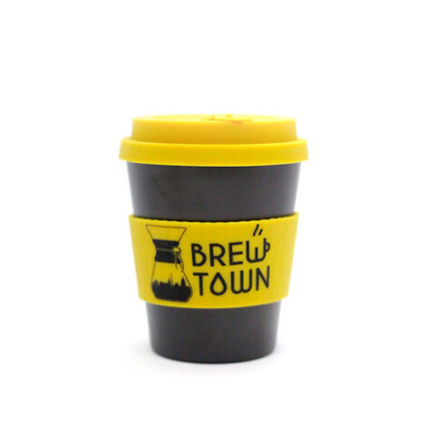 Brew Town branded reusable cup 10 oz